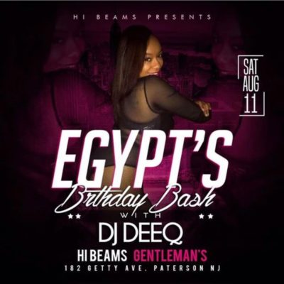 Egypt's Birthday Bash @ Hi Beams Gogo | Paterson | New Jersey | United States